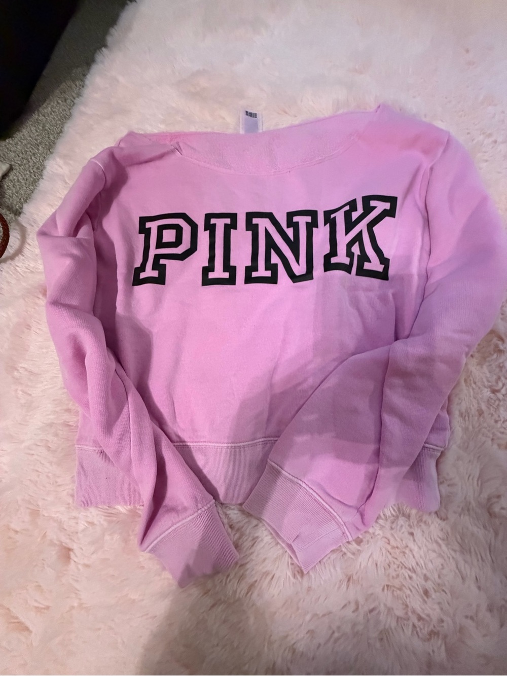 ⚡️Victoria's Secret PINK Light Pink Fleece Pullover